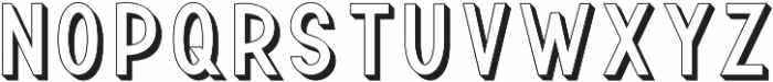 TF Continental Outline 3D ttf (400) Font UPPERCASE