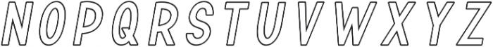 TF Continental Outline Italic ttf (400) Font LOWERCASE