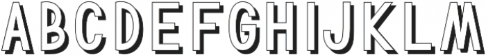 TF Continental Outline Shadow ttf (400) Font UPPERCASE