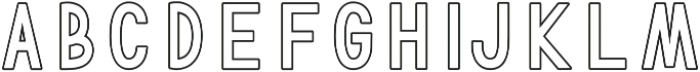 TF Continental Outline ttf (400) Font LOWERCASE