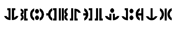 TF Gunray Bold Font UPPERCASE