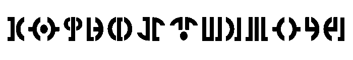 TF Gunray Bold Font UPPERCASE