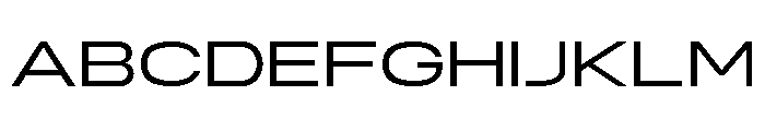 TF Ponetone Expanded Font UPPERCASE