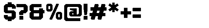TF Monobreak Bold Font OTHER CHARS