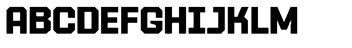 TF Monobreak Bold Font UPPERCASE