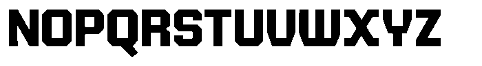 TF Monobreak Bold Font UPPERCASE