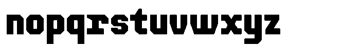 TF Monobreak Bold Font LOWERCASE