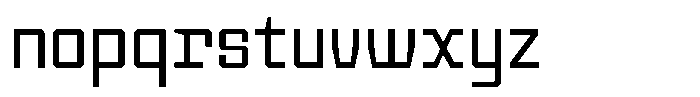 TF Monobreak Light Font LOWERCASE