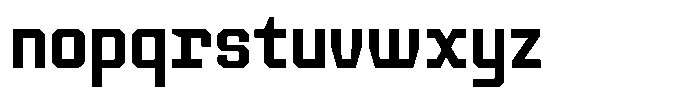 TF Monobreak Medium Font LOWERCASE