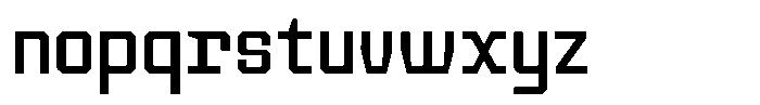 TF Monobreak Regular Font LOWERCASE