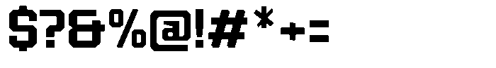 TF Monobreak Semi Bold Font OTHER CHARS