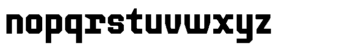 TF Monobreak Semi Bold Font LOWERCASE