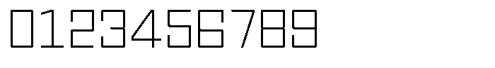 TF Monobreak Thin Font OTHER CHARS