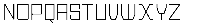 TF Monobreak Thin Font UPPERCASE