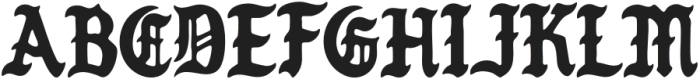 TG - Blackdeath Regular otf (900) Font UPPERCASE
