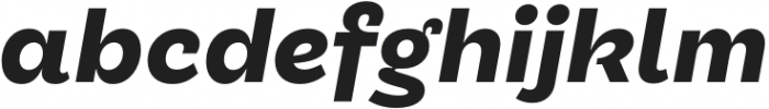 TG Glifko ExtraBold Italic otf (700) Font LOWERCASE