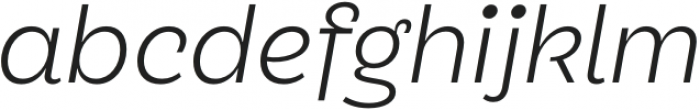 TG Glifko Light Italic otf (300) Font LOWERCASE