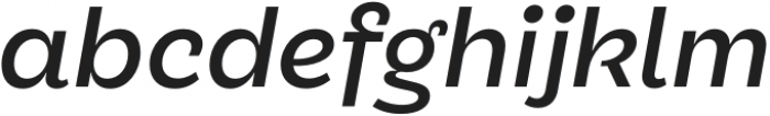TG Glifko Medium Italic otf (500) Font LOWERCASE