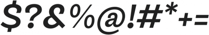 TG Glifko SemiBold Italic otf (600) Font OTHER CHARS