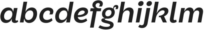 TG Glifko SemiBold Italic otf (600) Font LOWERCASE