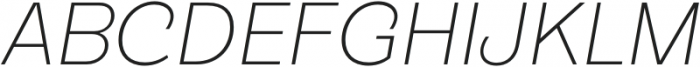 TG Glifko UltraLight Italic otf (300) Font UPPERCASE