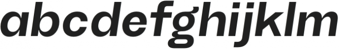 TG Haido Grotesk Bold Italic otf (700) Font LOWERCASE