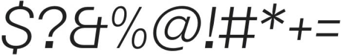 TG Haido Grotesk Italic otf (400) Font OTHER CHARS