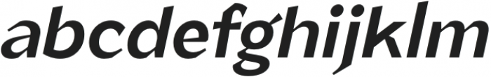 TG Minagi Sans SemiBold Oblique otf (600) Font LOWERCASE