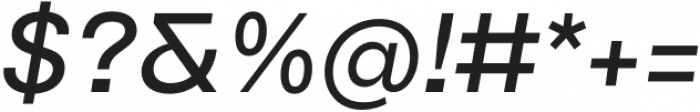 TG Reglic Medium Italic otf (500) Font OTHER CHARS