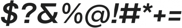 TG Reglic SemiBold Italic otf (600) Font OTHER CHARS