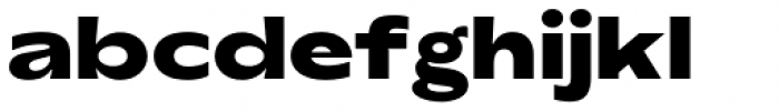 TG Axima Extended Heavy Font LOWERCASE