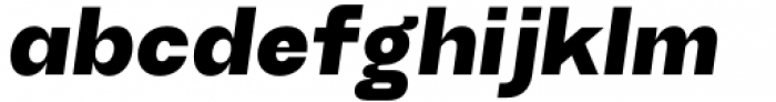 TG Haido Grotesk Black Italic Font LOWERCASE