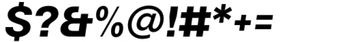 TG Haido Grotesk Extrabold Italic Font OTHER CHARS