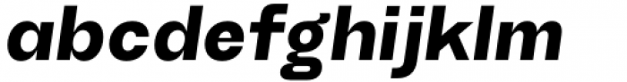 TG Haido Grotesk Extrabold Italic Font LOWERCASE