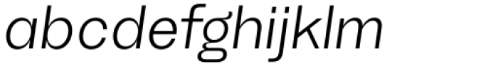 TG Haido Grotesk Italic Font LOWERCASE