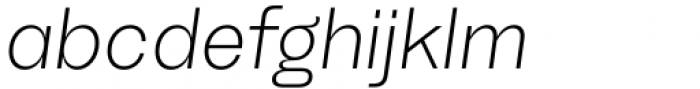 TG Haido Grotesk Light Italic Font LOWERCASE