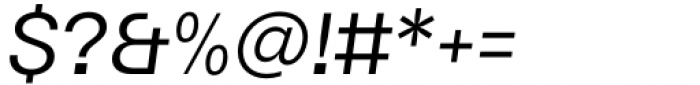 TG Haido Grotesk Medium Italic Font OTHER CHARS