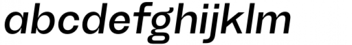 TG Haido Grotesk Semibold Italic Font LOWERCASE
