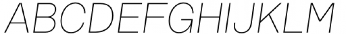 TG Haido Grotesk Thin Italic Font UPPERCASE