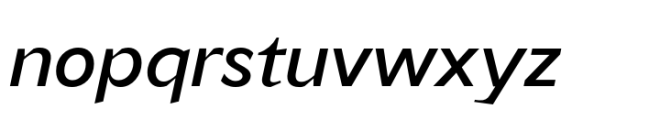 TG Minagi Sans Medium Oblique Font LOWERCASE