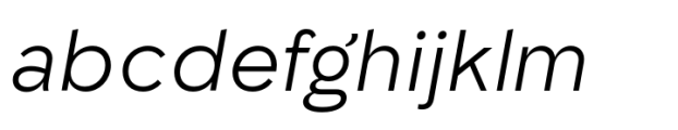 TG Riota Gothic Light Italic Font LOWERCASE