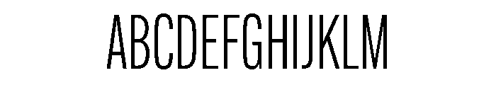 Thornwood Variable Extra Light Font UPPERCASE