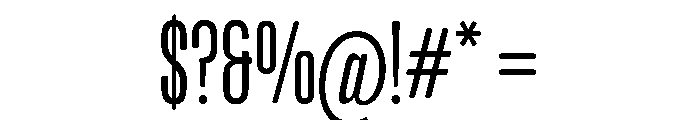 Thornwood Variable Regular Font OTHER CHARS