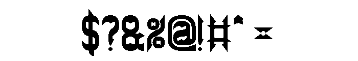 THE BAT CAVE Bold Font OTHER CHARS