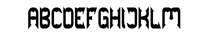 THE BAT CAVE Bold Font UPPERCASE