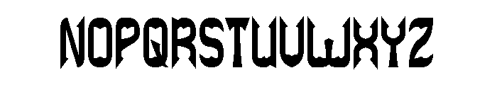 THE BAT CAVE Bold Font UPPERCASE