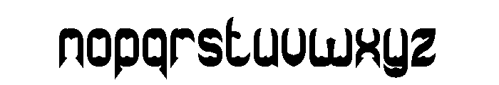 THE BAT CAVE Bold Font LOWERCASE