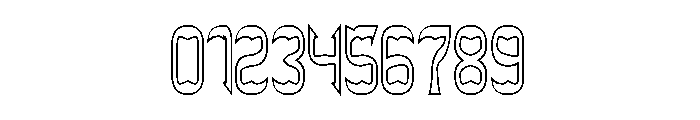 THE BAT CAVE-Hollow Font OTHER CHARS