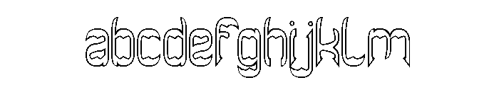 THE BAT CAVE-Hollow FONT