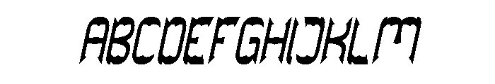 THE BAT CAVE Italic Font UPPERCASE